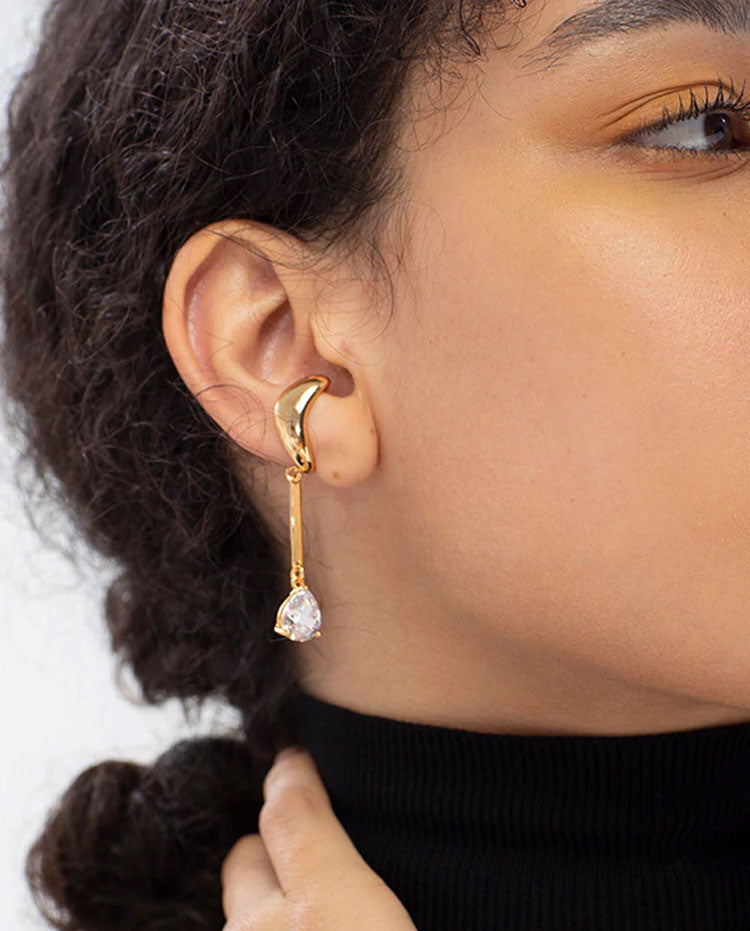 TOO FANCY FOR YOU CLIP ON CUFF EARRINGS