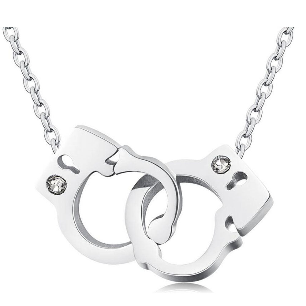 NOT GUILTY HANDCUFF NECKLACE