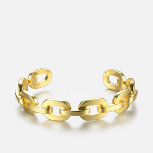Open image in slideshow, CHAIN REACTION LINK CUFF BRACELET
