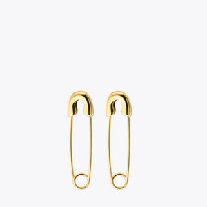 Open image in slideshow, SAFETY PIN EARRINGS
