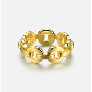 Open image in slideshow, CHAIN REACTION LINK RING
